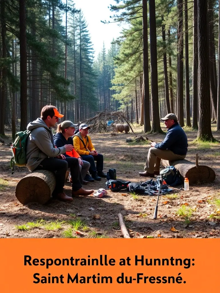 A photograph of a group of children participating in a hunting safety workshop, highlighting the organization's educational outreach efforts.